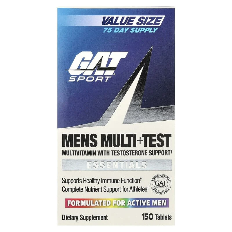 GAT Sport Men’s Multi+Test (Value Size) | 150 Tablets (75 Servings)