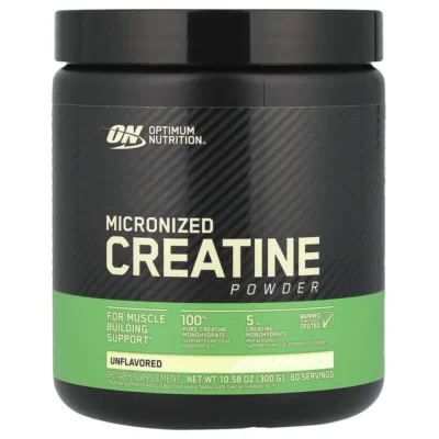 Optimum Nutrition Micronized Creatine Powder | 5g Pure Creatine | 60 Servings